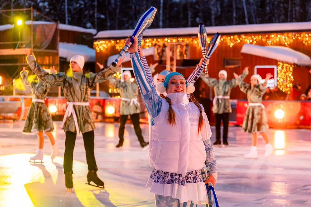 Ледовое шоу «Сказ о Руси» в парке Малевича
