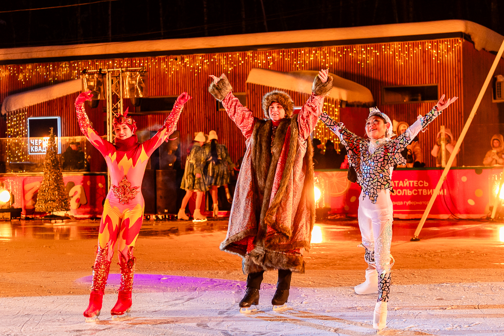 Ледовое шоу «Сказ о Руси» в парке Малевича